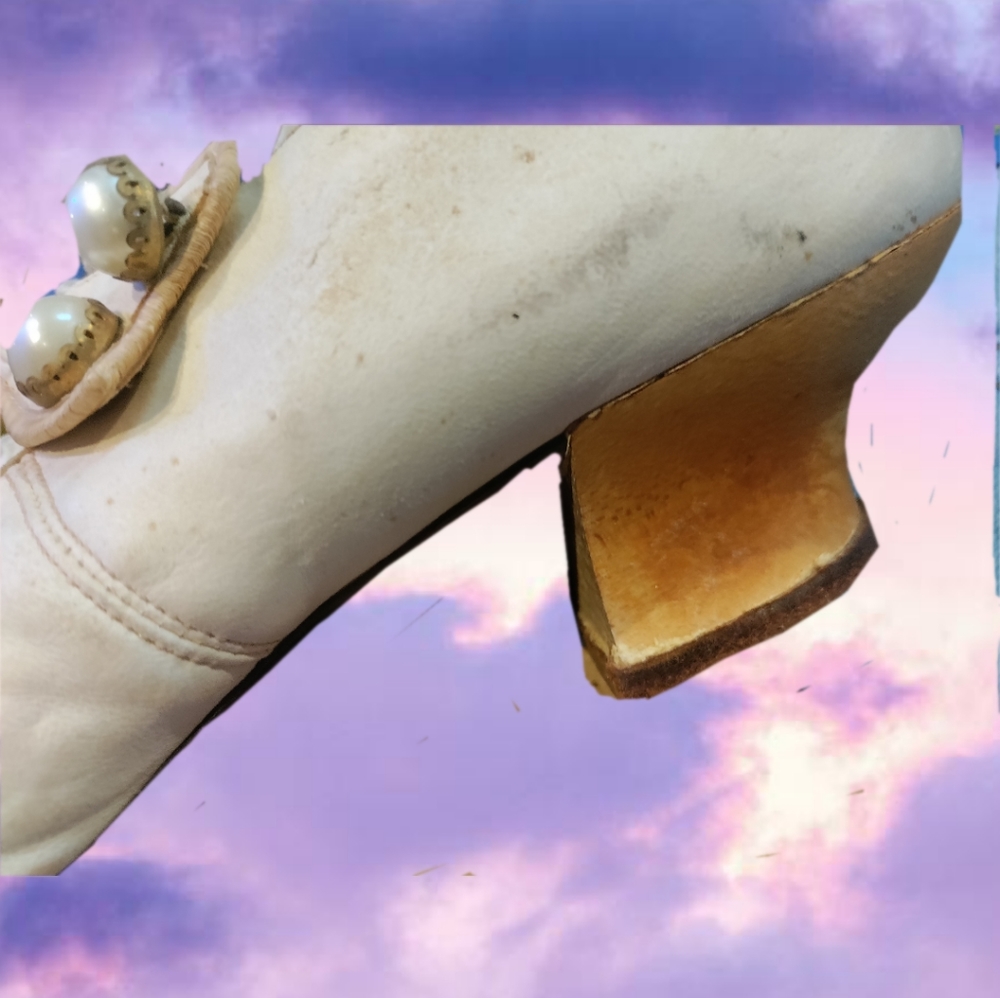 Antique Queen Quality Women's Shoes.Pumps.Distressed Collectible Rare 1800s1900s - Picture 7 of 11